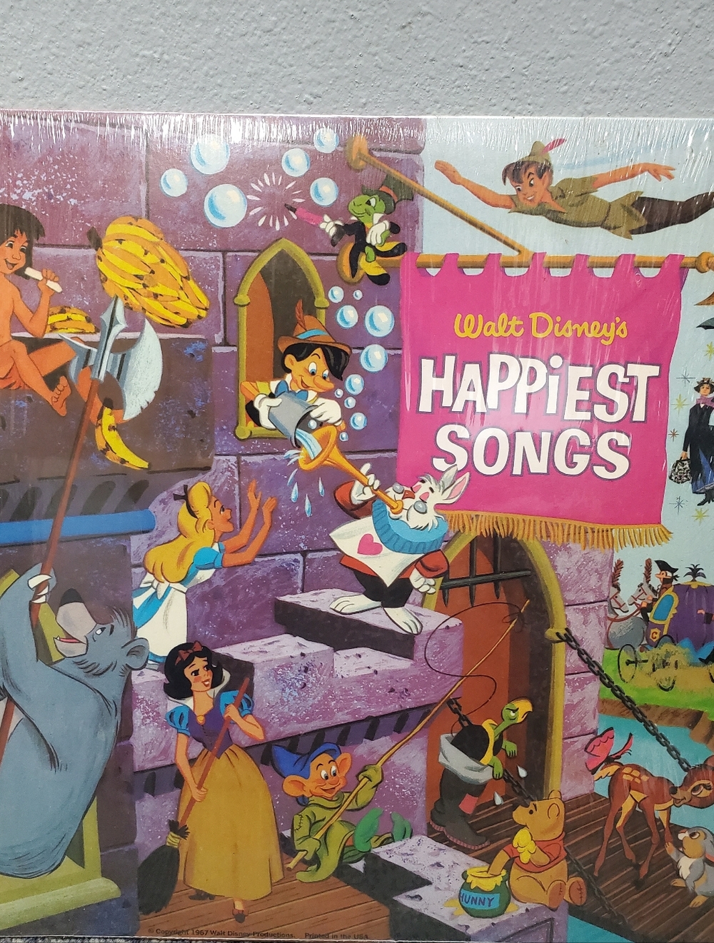 Walt Disney's Happiest Songs Vinyl Album 1967